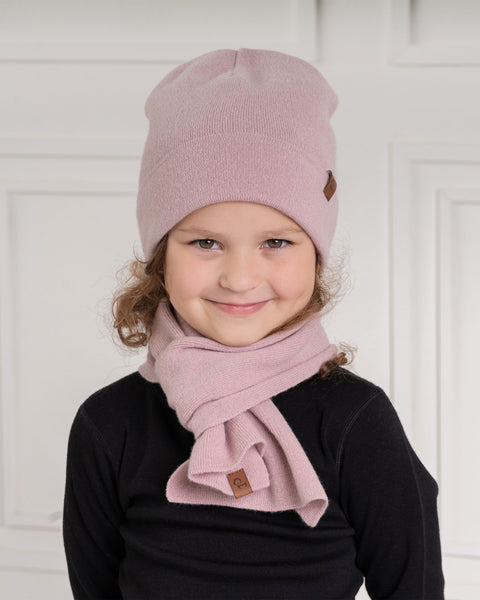 Kids' Knit Beanie & Scarf 2-Piece Set