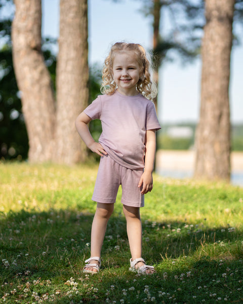 Kids' Lightweight 100% Merino T-Shirt Crewneck