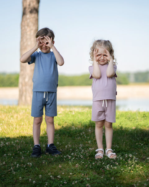 Kids' Lightweight 100% Merino T-Shirt Crewneck