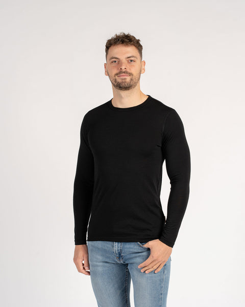 Men's 160 Thermal Long Sleeve Crew Black