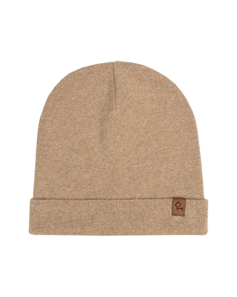 Men's Knit Beanie Merino & Cashmere Creamy Beige
