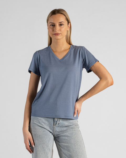 Women's Merino Regular Fit V-Neck Tee