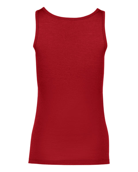 Women's Merino Tank Top Royal Cherry Back