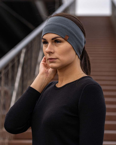 Women's Headband 160 Merino Perfect Grey