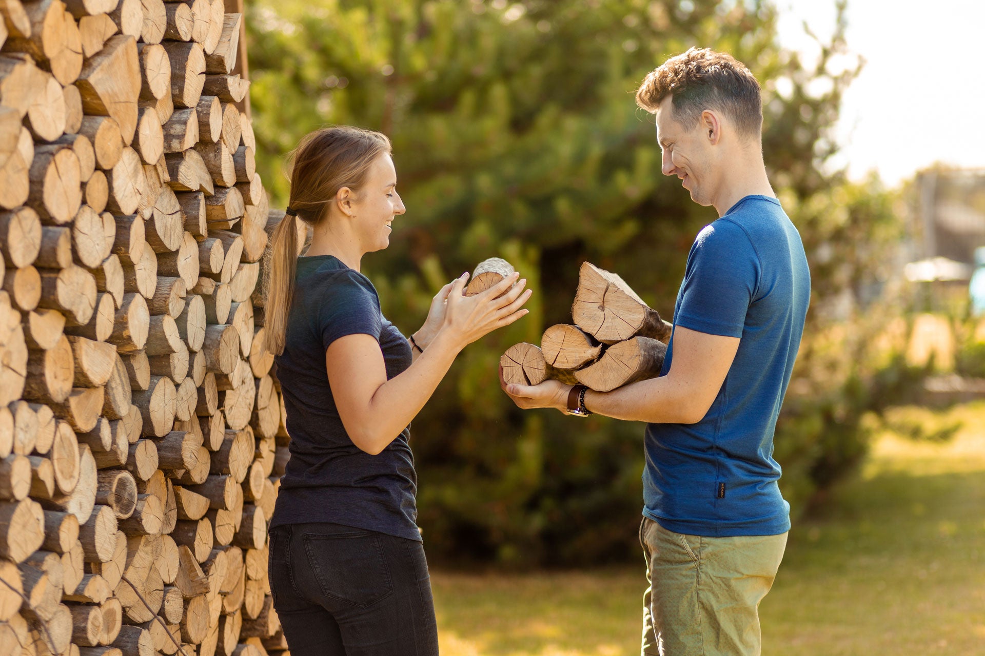 Couple-gathering-firewood