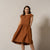 Smock Dress Cecilia Almond Brown