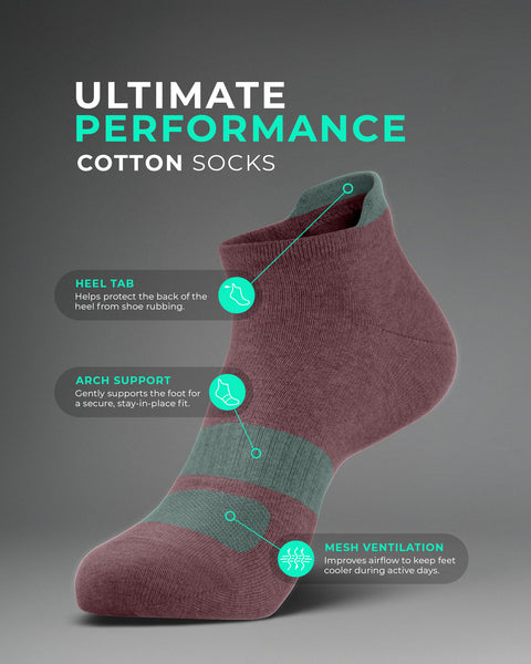 Women’s Natural Cotton Light Everyday Socks 6-Pack