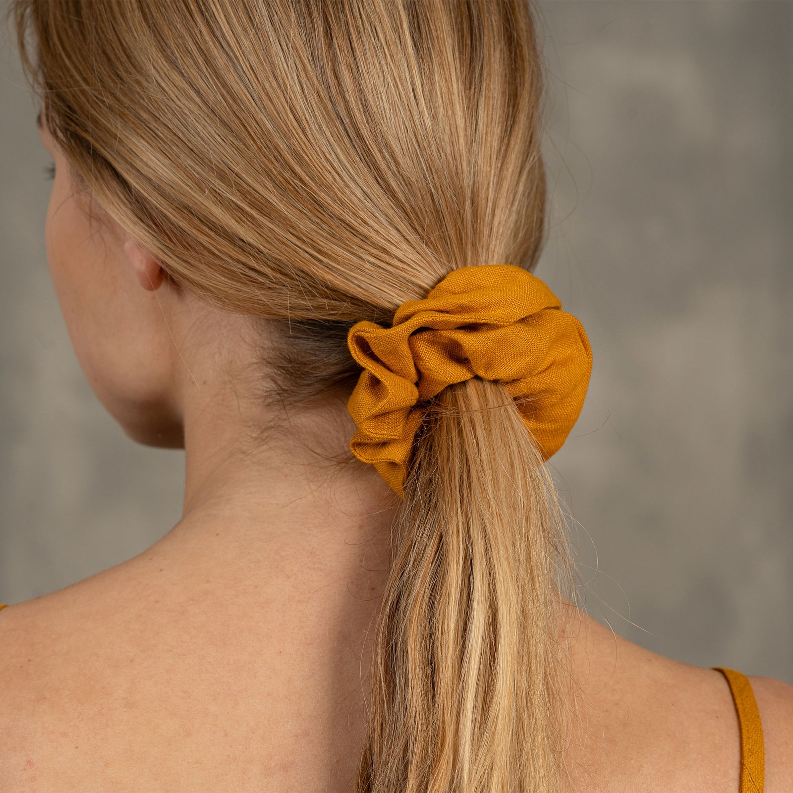 Linen Hair Scrunchie