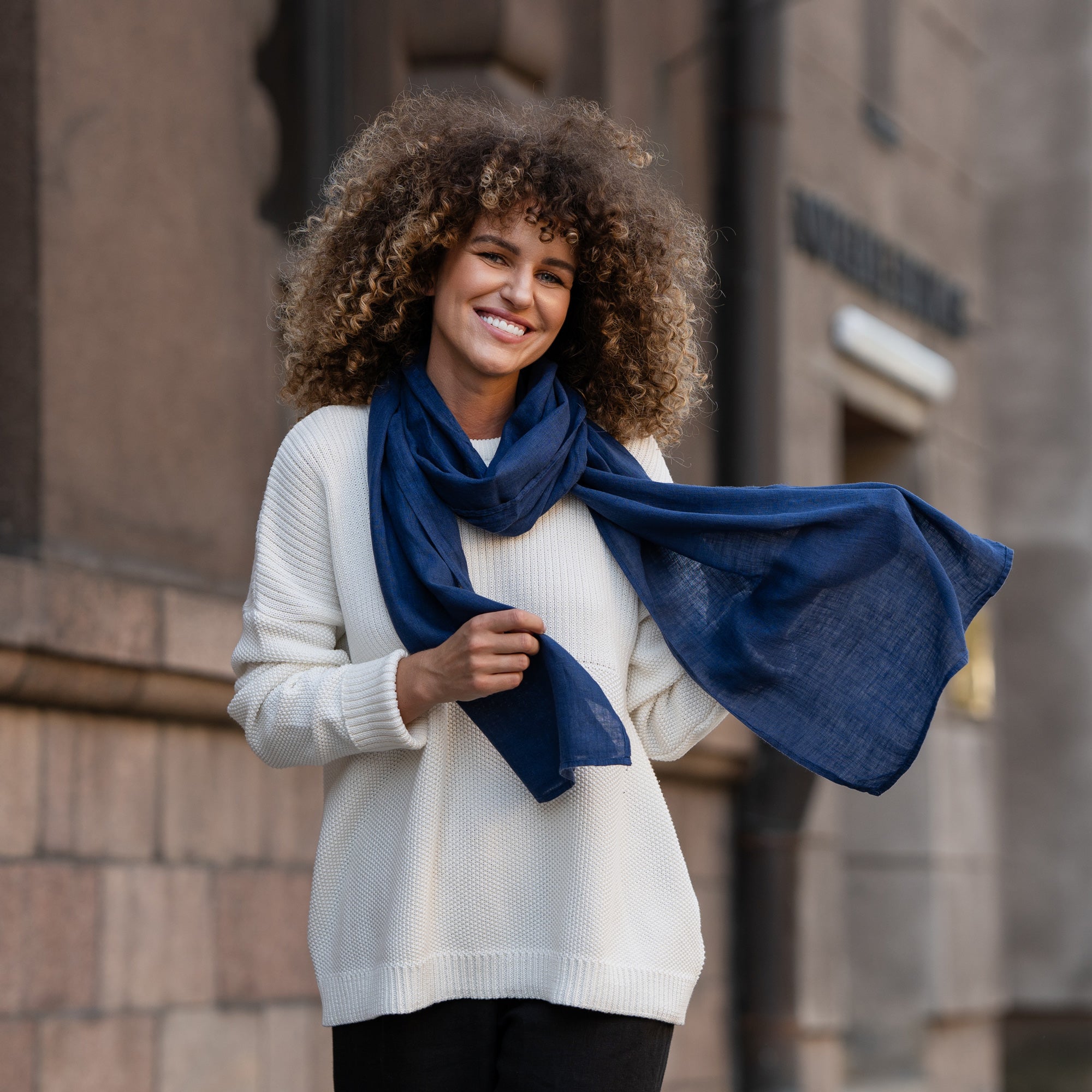 Unisex Premium Linen Scarf