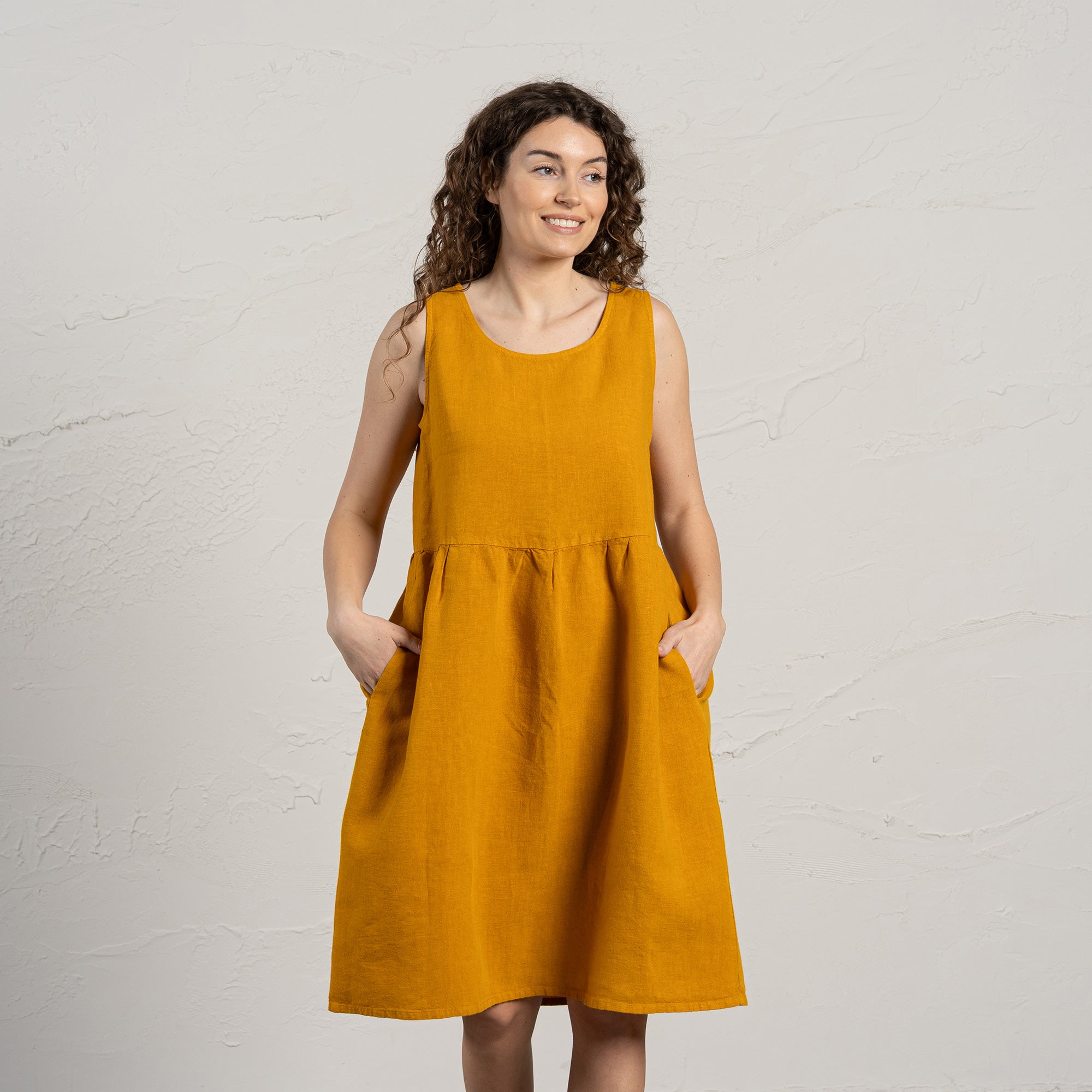 Smock Dress Eliza Spicy Yellow