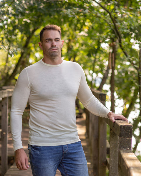 Men&#39;s 160 Thermal Long Sleeve Crew Natural