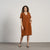 Loose Dress Joelle Almond Brown