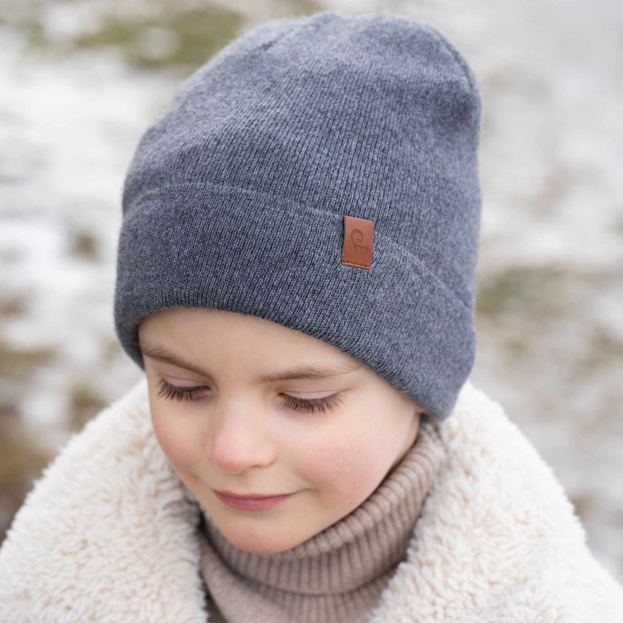 Child Beanie, 100% Merino Wool 2024 Knit Hat