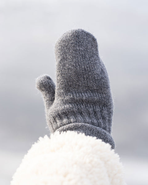 Kids&#39; Mittens Knitted Merino &amp; Cashmere