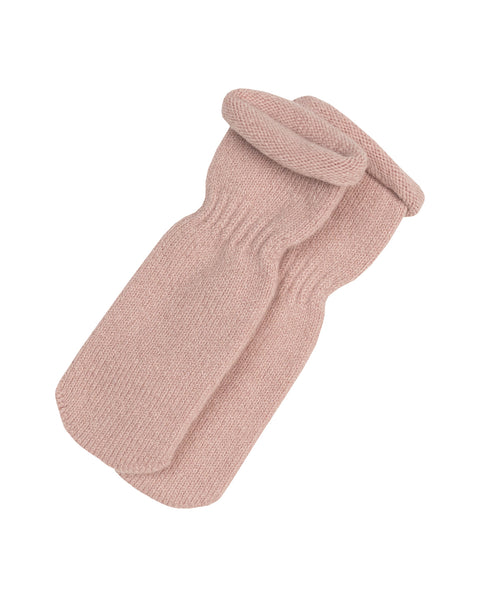 Kids&#39; Knit Baby Socks/Mittens Merino &amp; Cashmere Dusty Pink