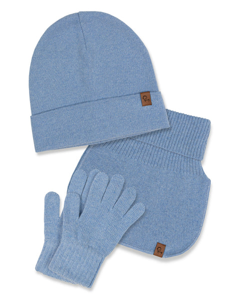 Kids&#39; Knit Beanie, Dickie &amp; Gloves 3-Piece