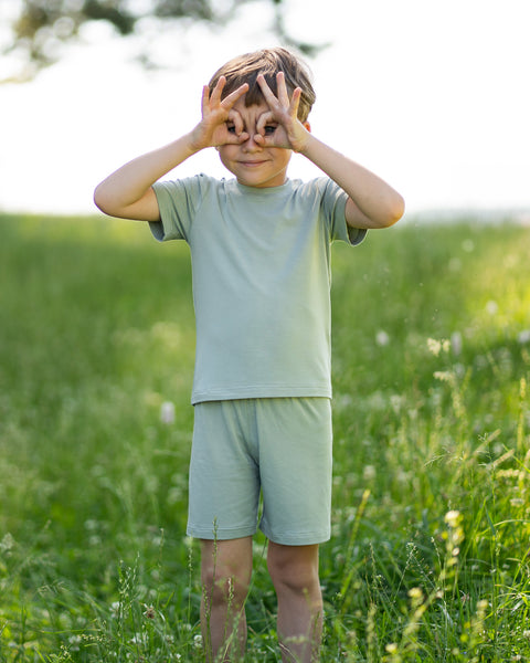 Kids' Bamboo Shorts &amp; Top 2-Piece Set
