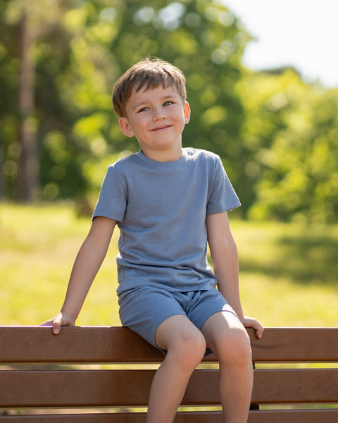 Kids' Lightweight 100% Merino T-Shirt Crewneck