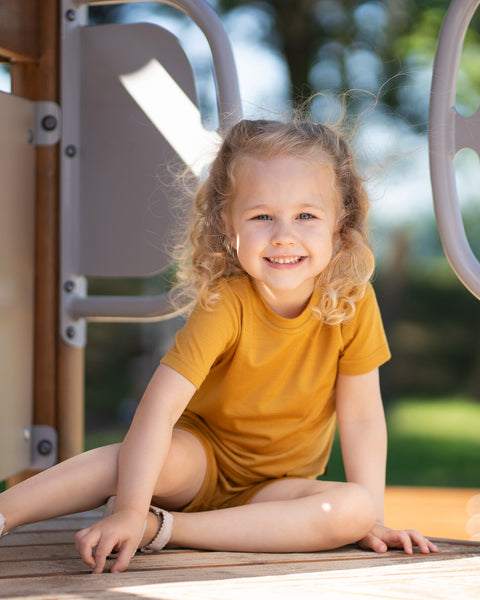 Kids' Lightweight 100% Merino T-Shirt Crewneck