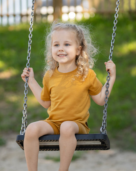 Kids' Lightweight 100% Merino T-Shirt Crewneck
