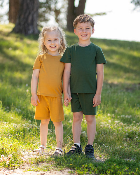 Kids' Lightweight 100% Merino T-Shirt Crewneck