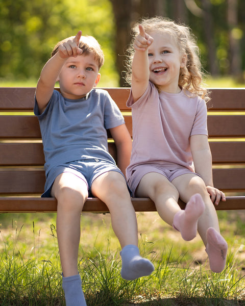 Kids' Lightweight 100% Merino T-Shirt Crewneck