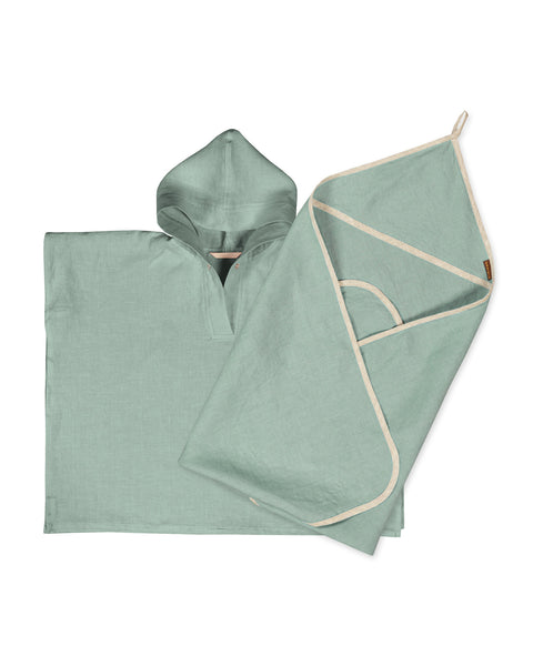 Linen Baby Towel &amp; Poncho 2-Set