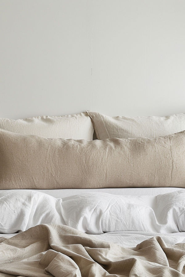 Linen Body Pillowcase in natural
