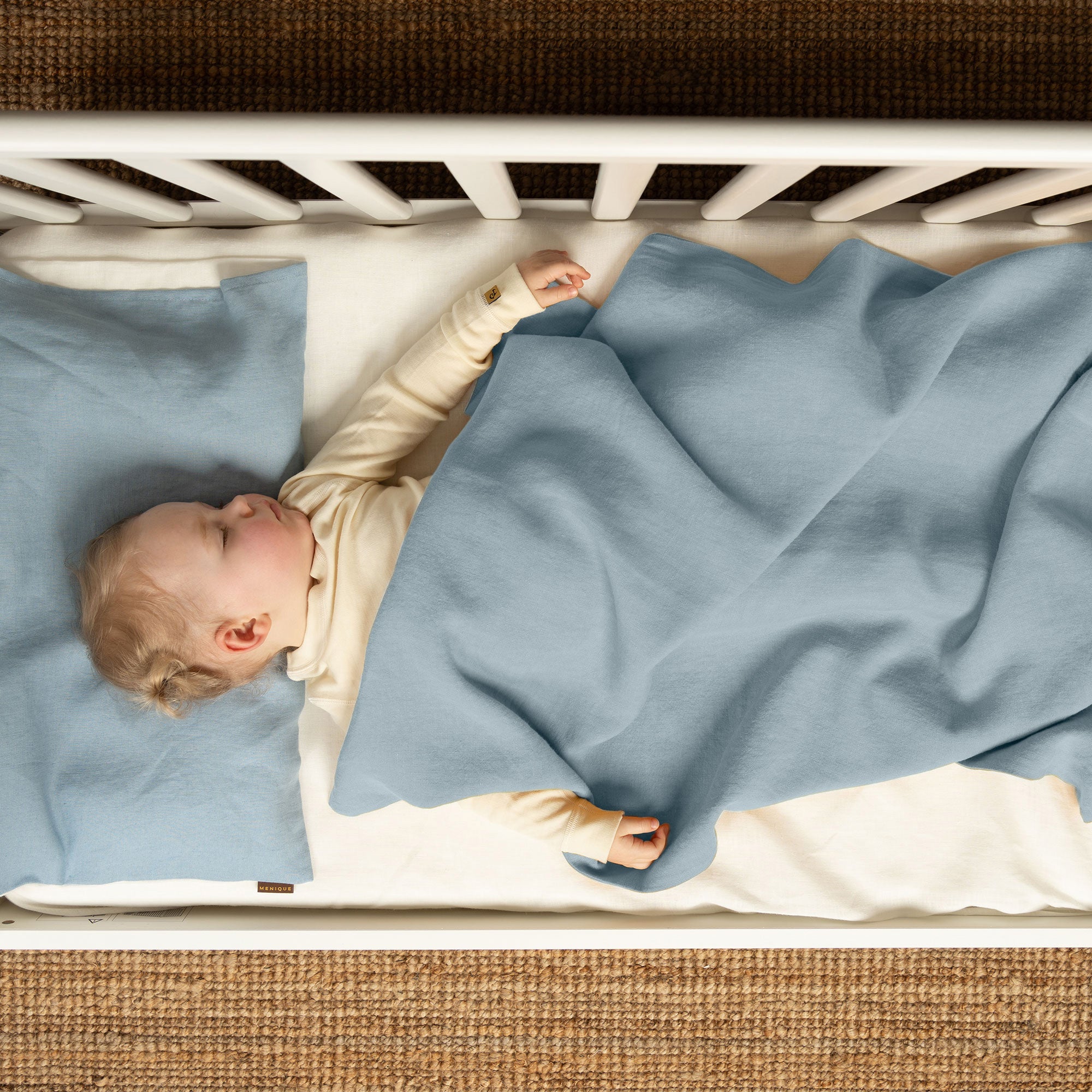 Kids' Linen Blanket in spicy yellow