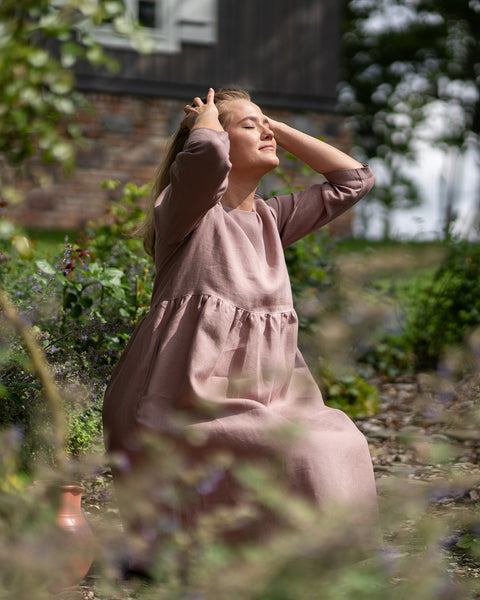 Smock Dress Lucy Faded Rose