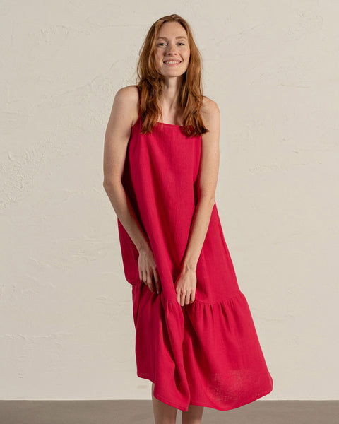 Linen Smock Dress Lisa