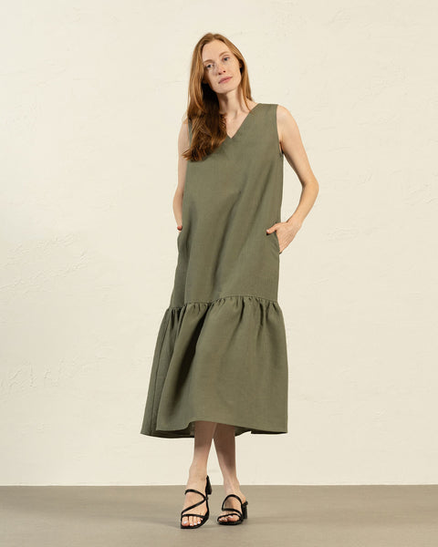 Maxi Dress Aurora Stone Green