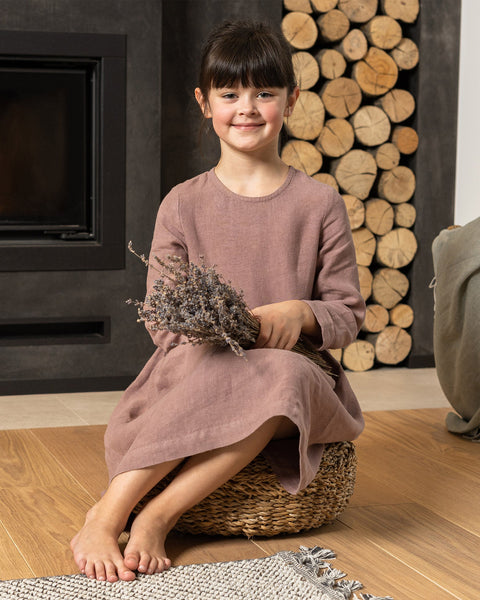 Girls&#39; Linen Dress Lucy