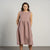 Linen Smock Dress Maya Faded Rose