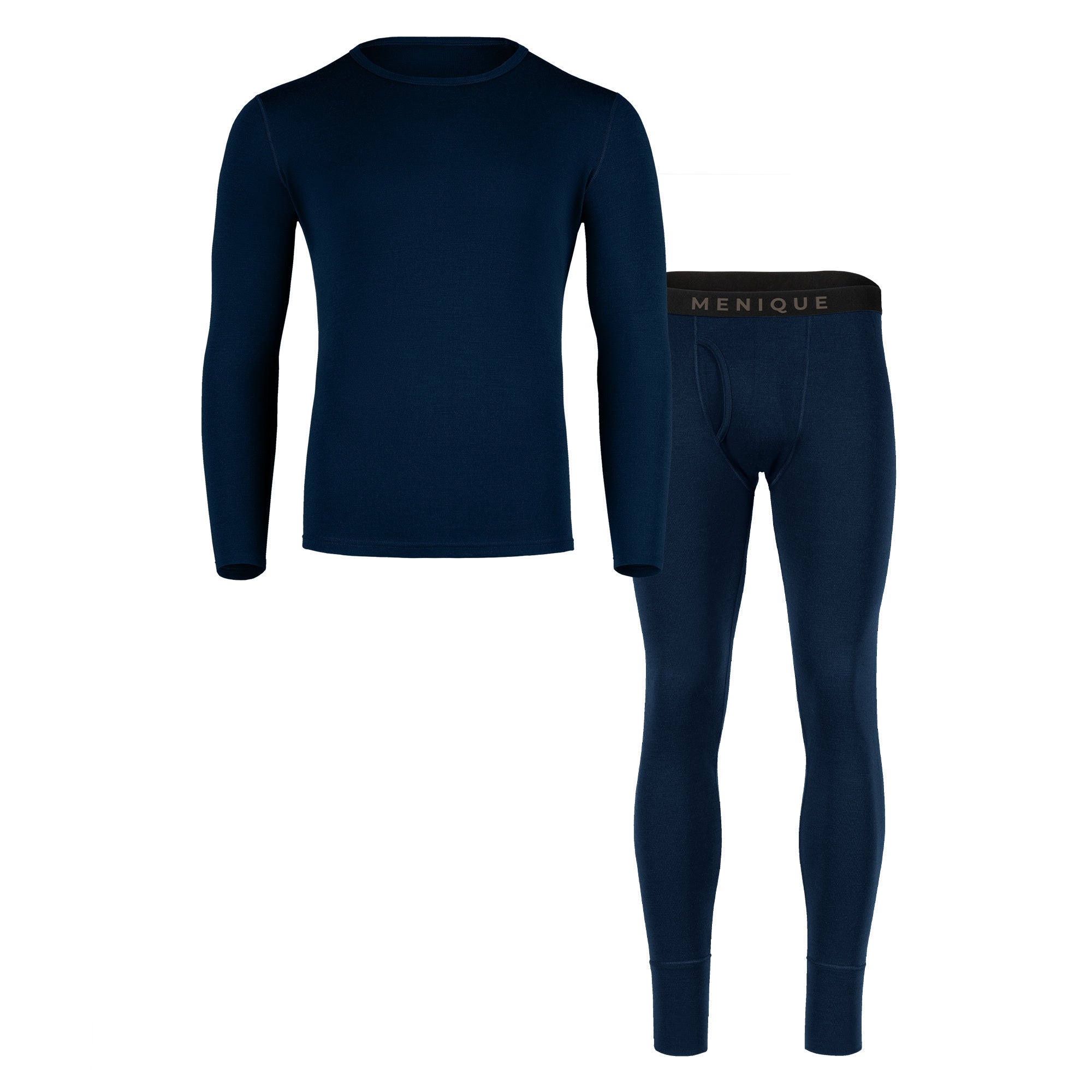 Men's 250 Merino 2-Piece Set of Long Sleeve & Bottom Dark Blue