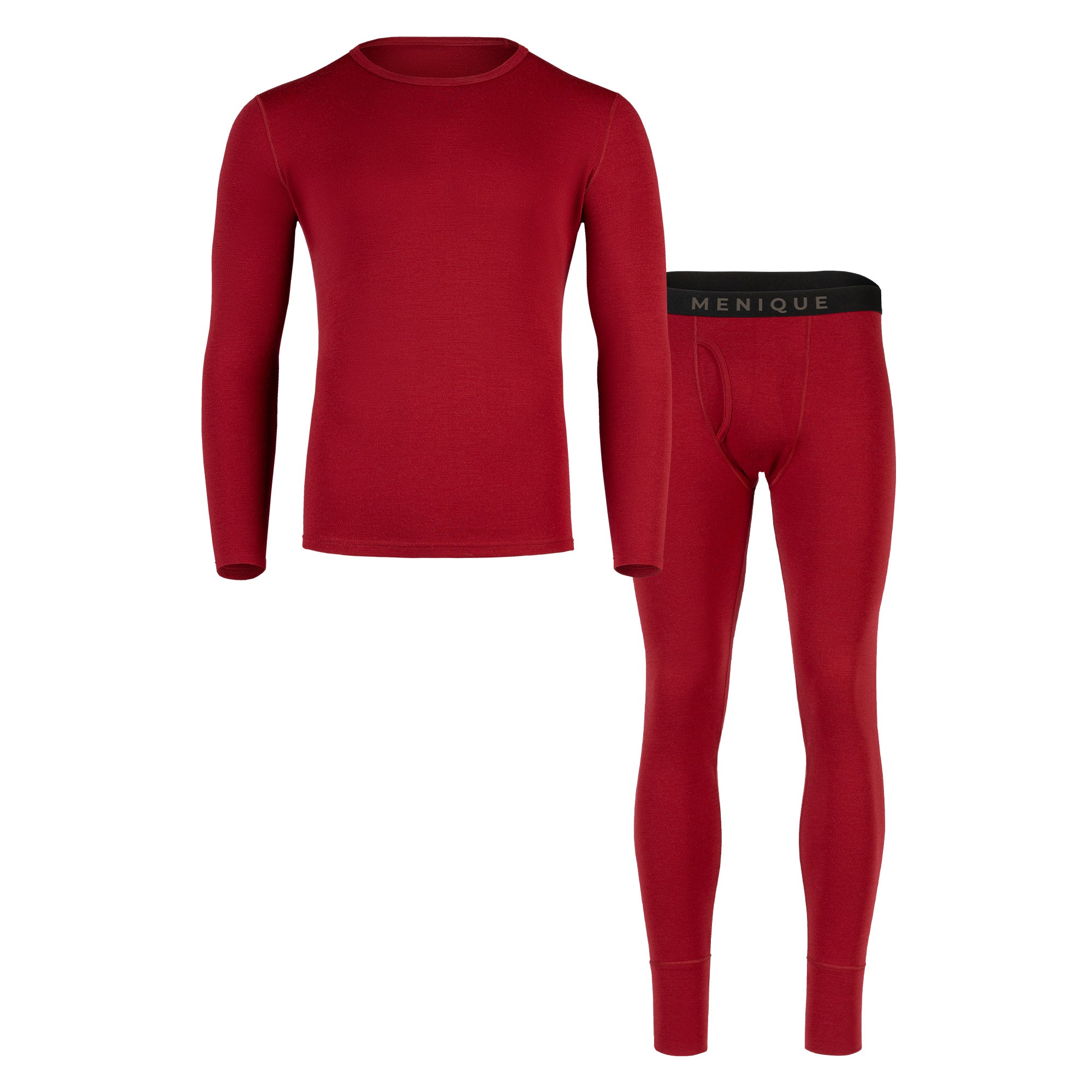 Men's 250 Long Sleeve & Bottom 2-Piece Royal Cherry