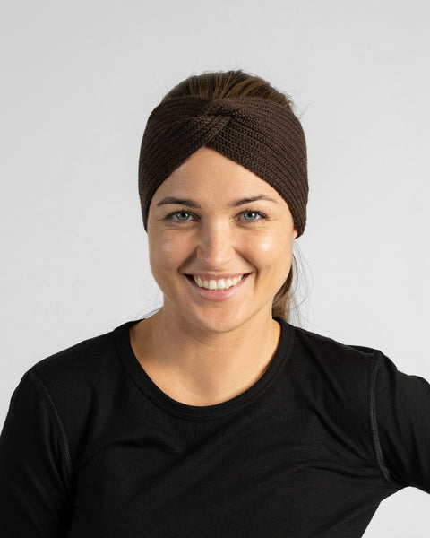 Women's Warm &amp; Soft Ribbed Merino Knit Headband