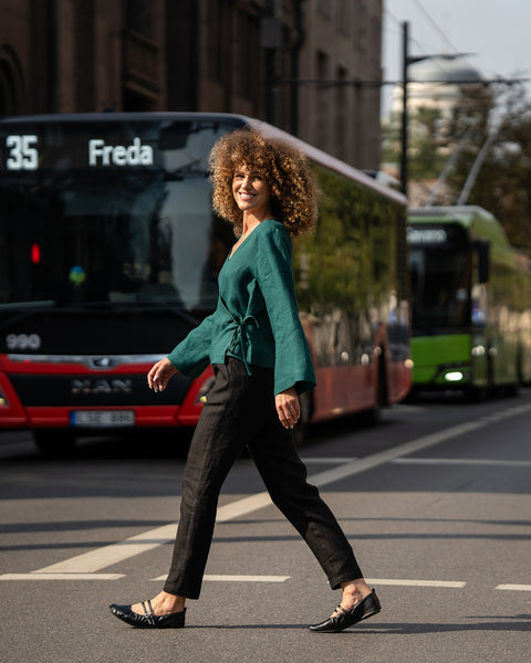 Linen Pants Dakota Pure Black