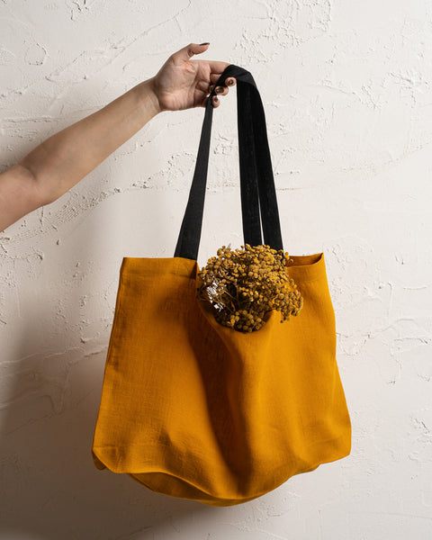 Linen Large Shopping Bag