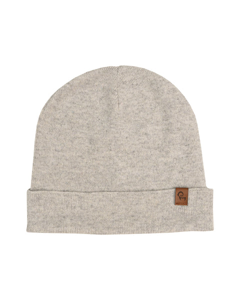 Men&#39;s Knit Beanie Merino &amp; Cashmere Light Gray
