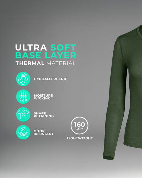 Women's 160 Merino Long Sleeve Crew