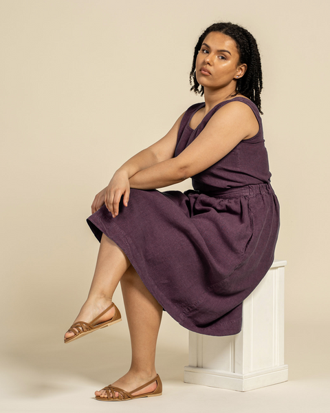 Midi Skirt Sophia shadow purple