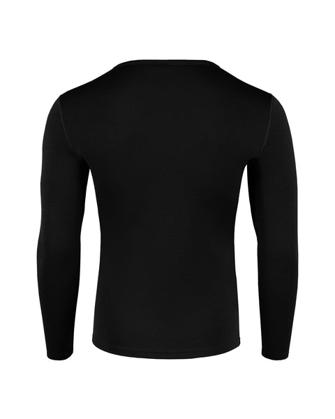 Men&#39;s 250 Thermal Long Sleeve Crew Black Back