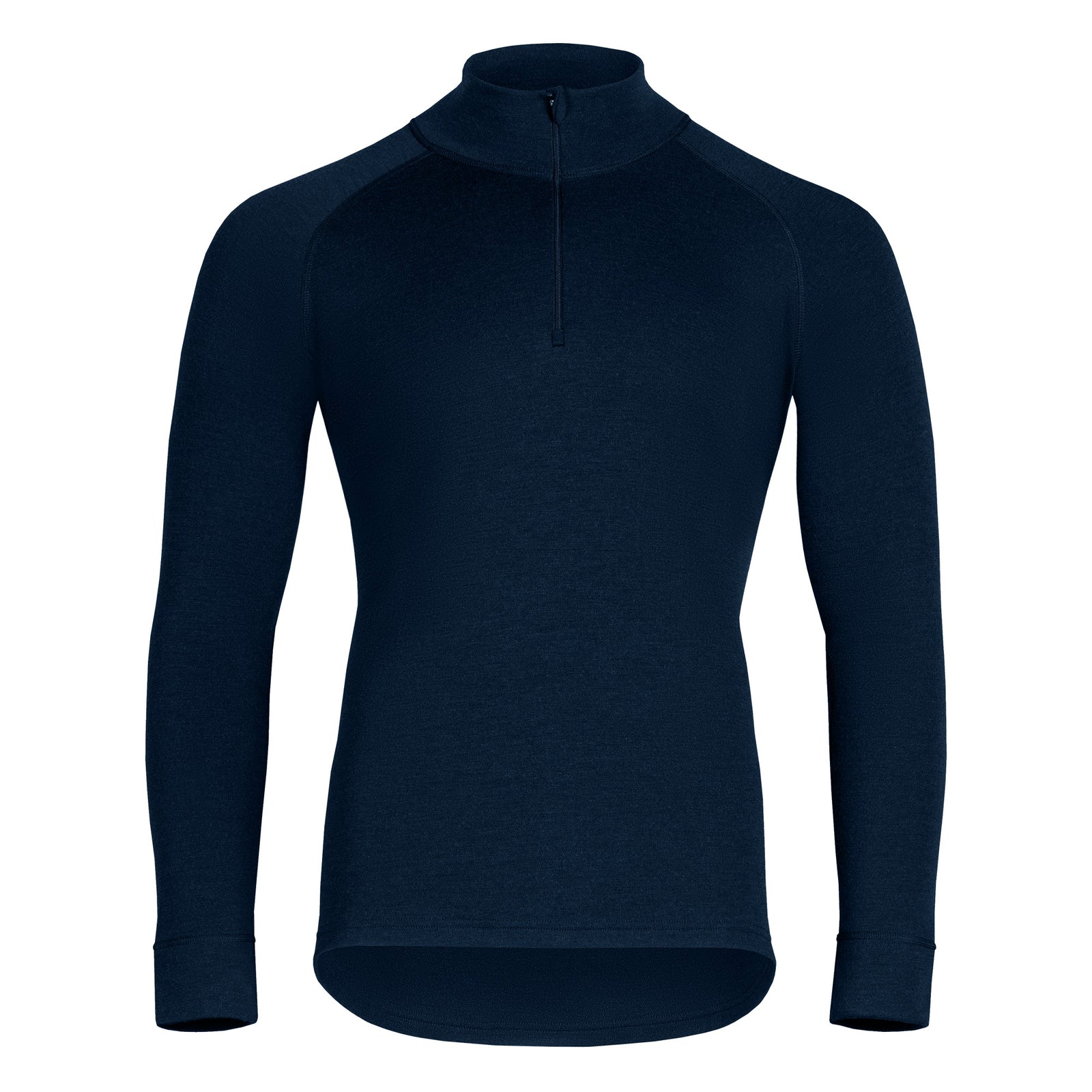 Men's Merino 250 Zip neck top 250gsm Dark blue