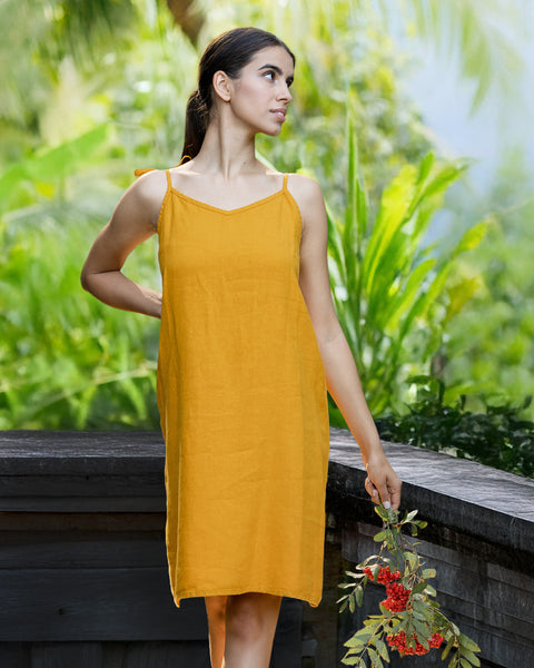 Slip Dress Liv Spicy Yellow