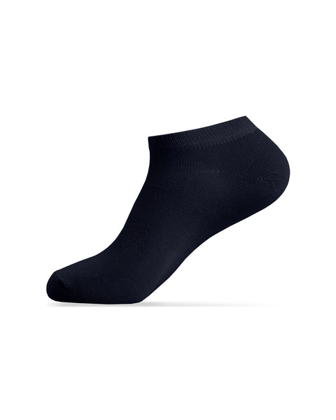 Dark Blue short bamboo ankle sock, breathable lightweight sock for everyday wear