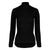 Women's Zip neck top 250gsm Black