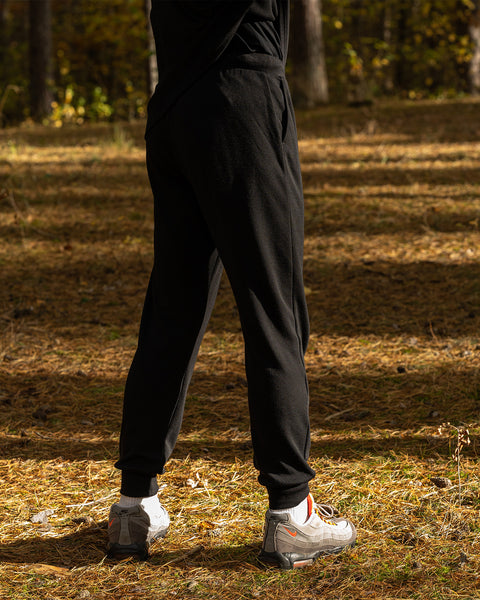 Men&#39;s Merino 250 Jogger sweatpants 250gsm Black