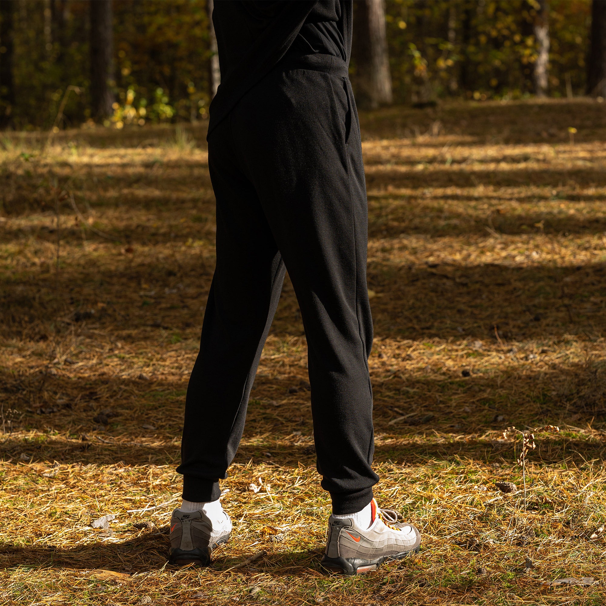 Men's Merino 250 Jogger sweatpants 250gsm Black