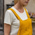 Linen Pinafore Jumpsuit Nicci Spicy Yellow